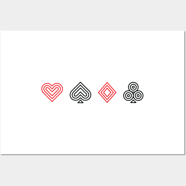 POKER CARD ICON (COLOR) Wall Art by encip